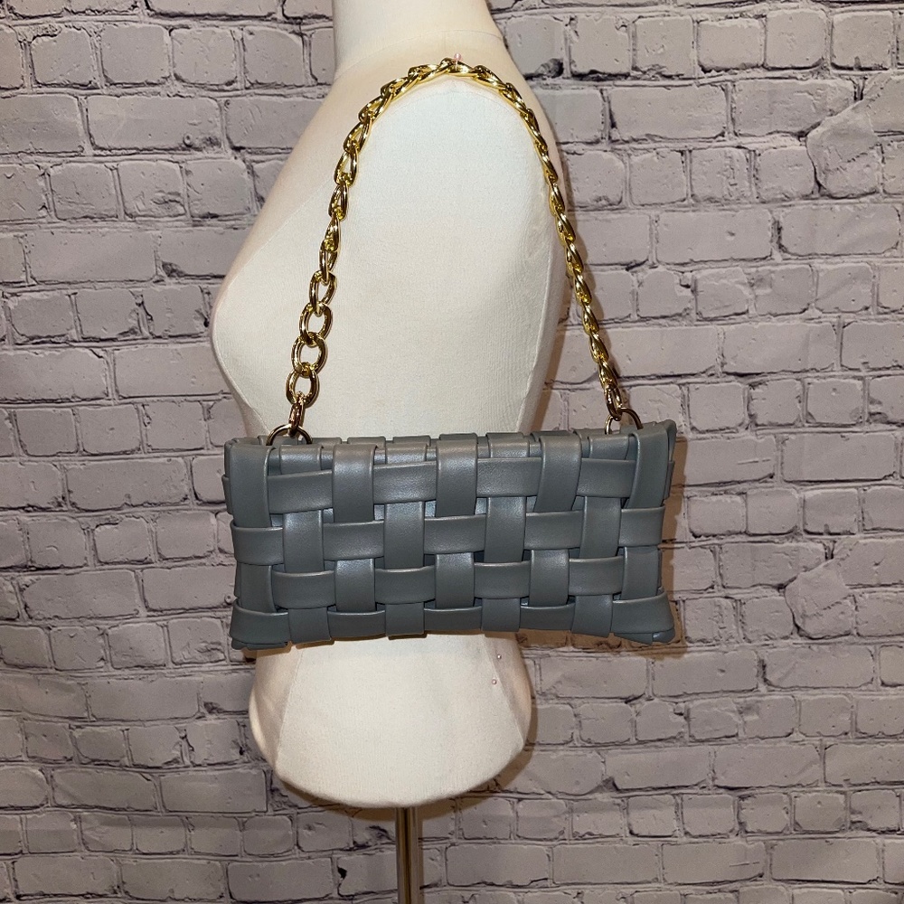 Leather Woven Purse
